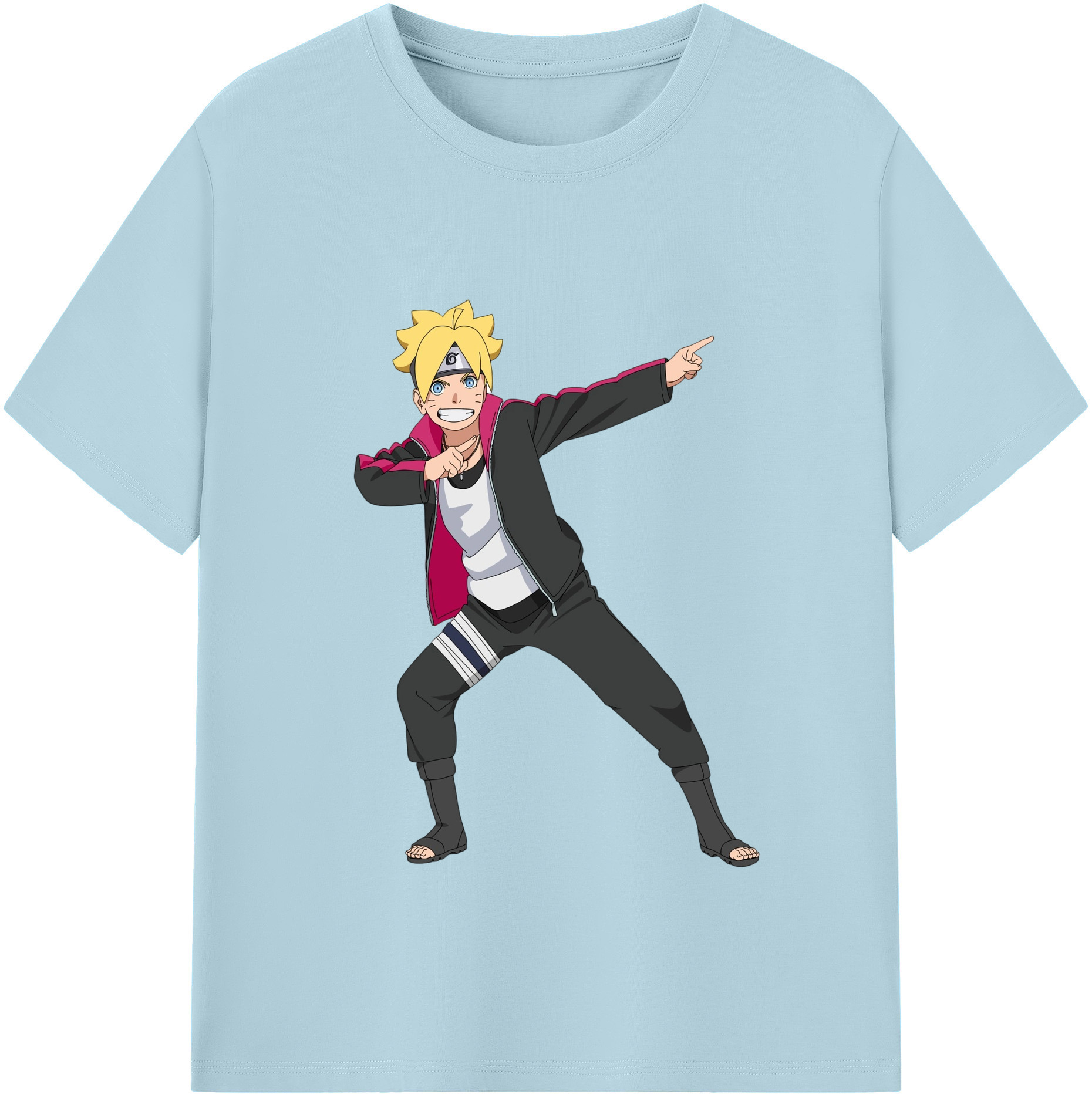 （画像用） NARUTO -ナルト- うずまき ボルト Uzumaki Boruto 綿100％半袖Tシャツ（フロントプリント）